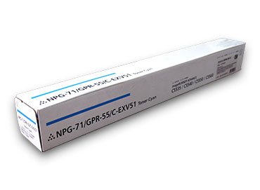 Cartucho de tóner compatible GPR-55 Cian